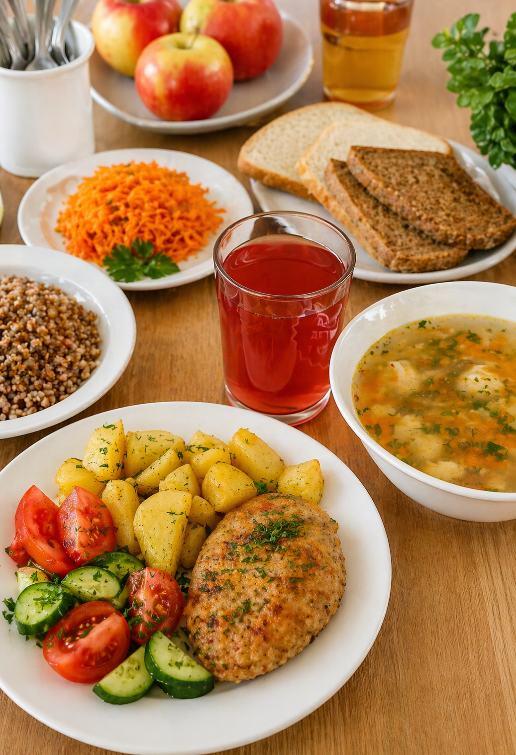 Пример питания в лагере