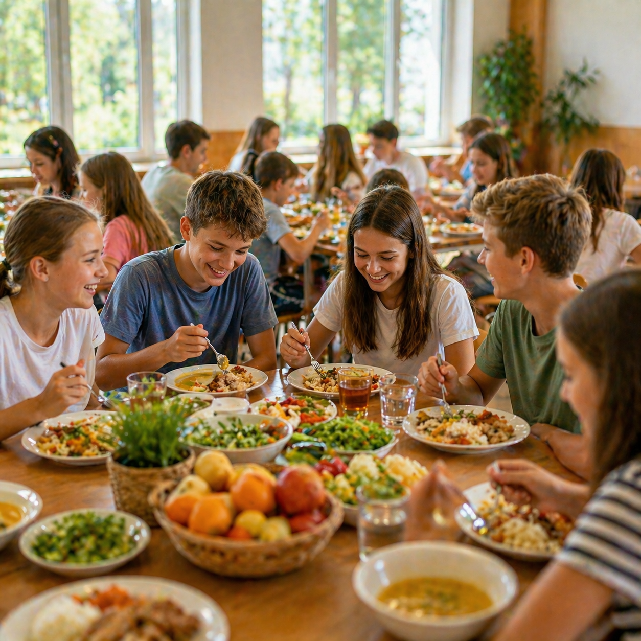 Столовая лагеря